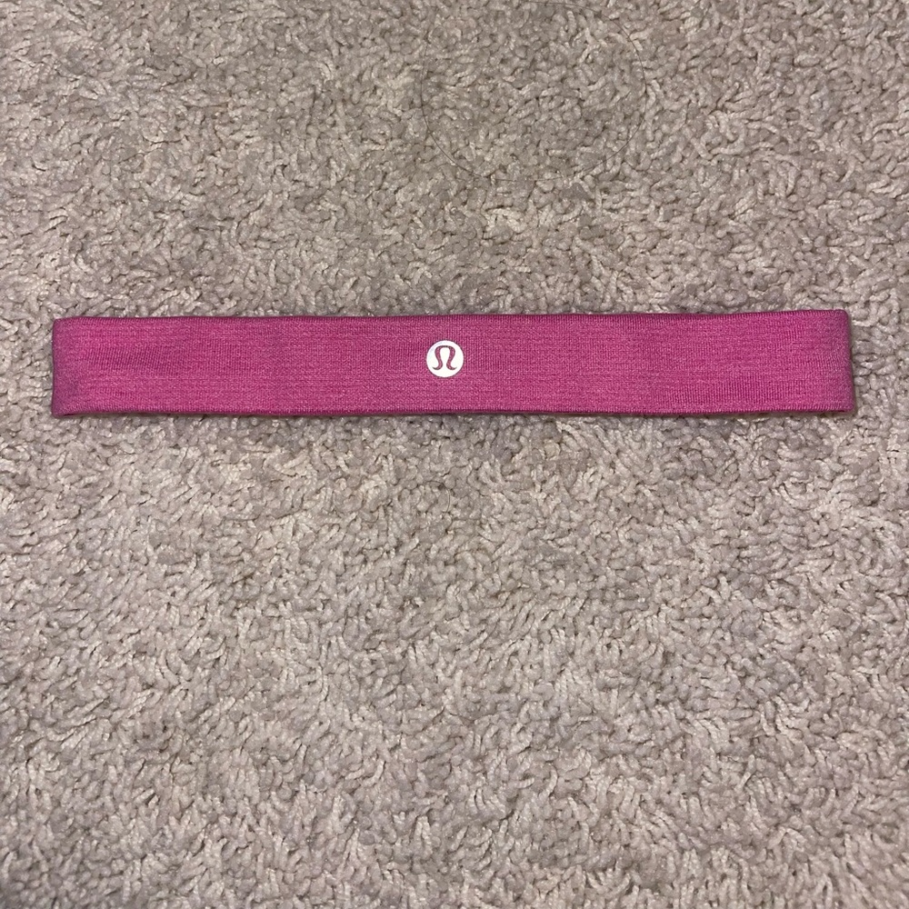 Pink Lululemon headband